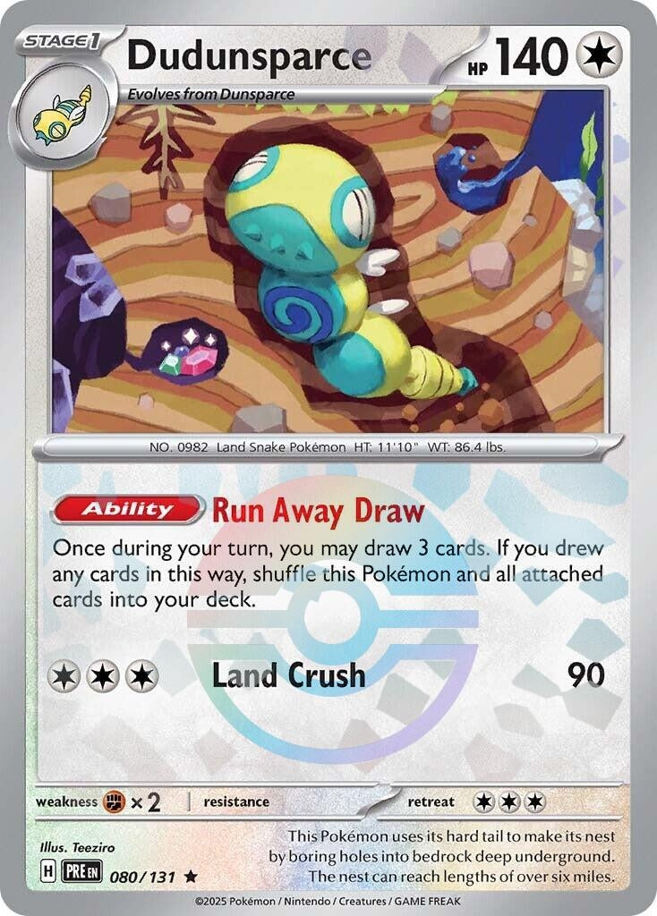 Image for Dudunsparce (Poke Ball Pattern) (080/131) (PRE) - Pokemon