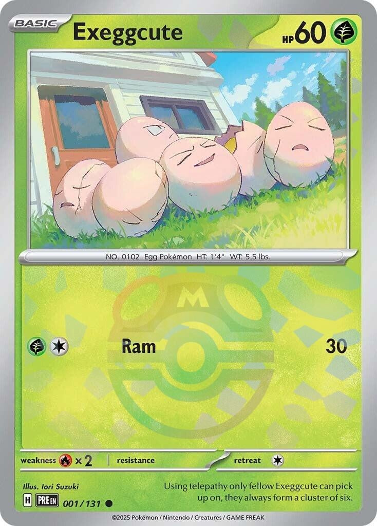 Image for Exeggcute (Master Ball Pattern) (001/131) (PRE) - Pokemon
