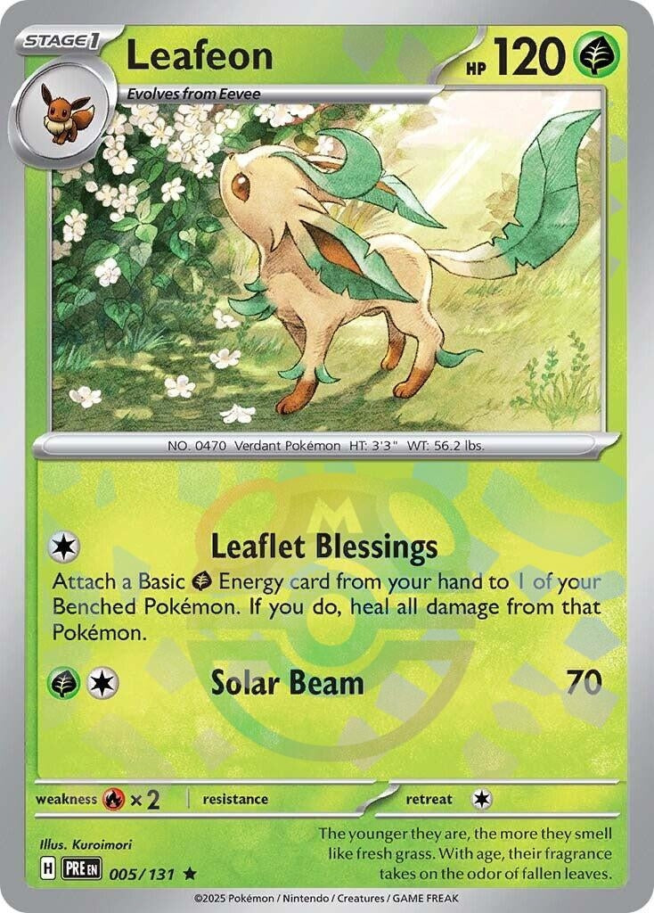 Image for Leafeon (Master Ball Pattern) (005/131) (PRE) - Pokemon