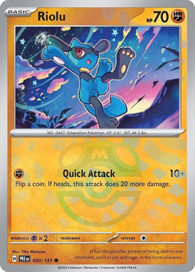 Image for Riolu (Master Ball Pattern) (050/131) (PRE) - Pokemon