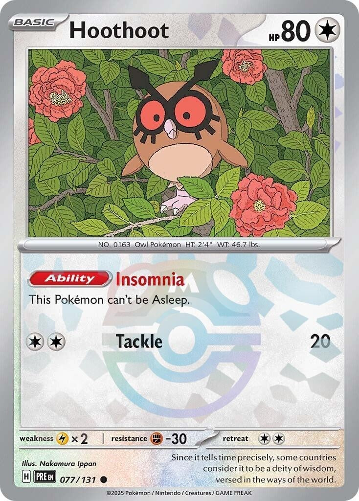 Image for Hoothoot (Master Ball Pattern) (077/131) (PRE) - Pokemon
