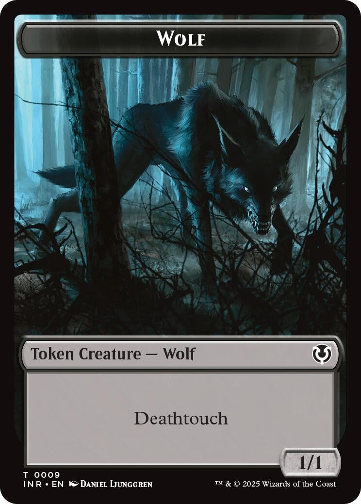 Image for Wolf (0009) // Wolf (0018) Double-Sided Token (9 // 18) (Innistrad Remastered) (INR) - Magic: The Gathering