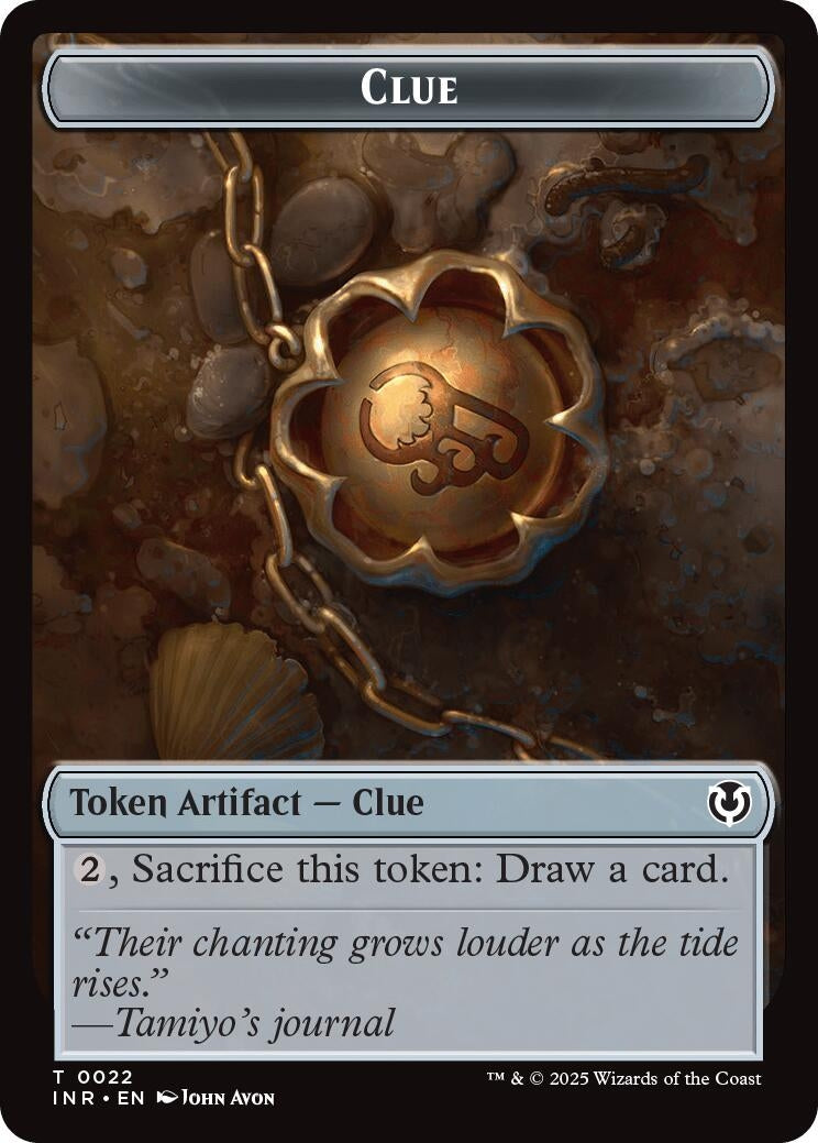 Image for Clue // Eldrazi Horror Double-Sided Token (22 // 1) (Innistrad Remastered) (INR) - Magic: The Gathering