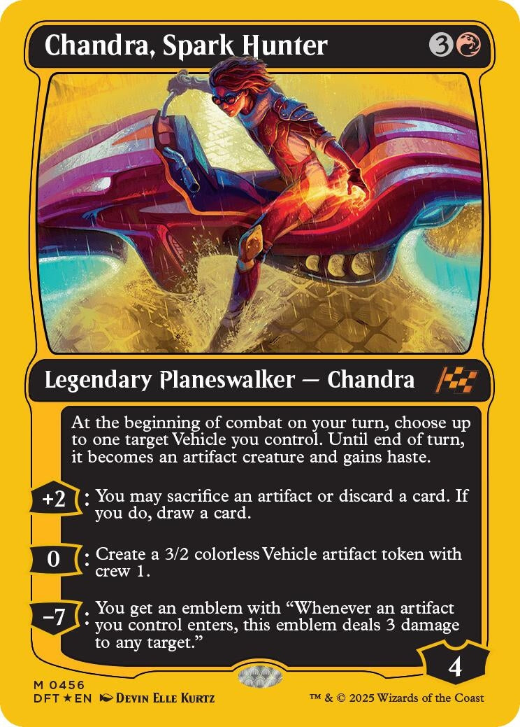 Image for Chandra, Spark Hunter (First-Place Foil) (456) (DFT) - Magic: The Gathering