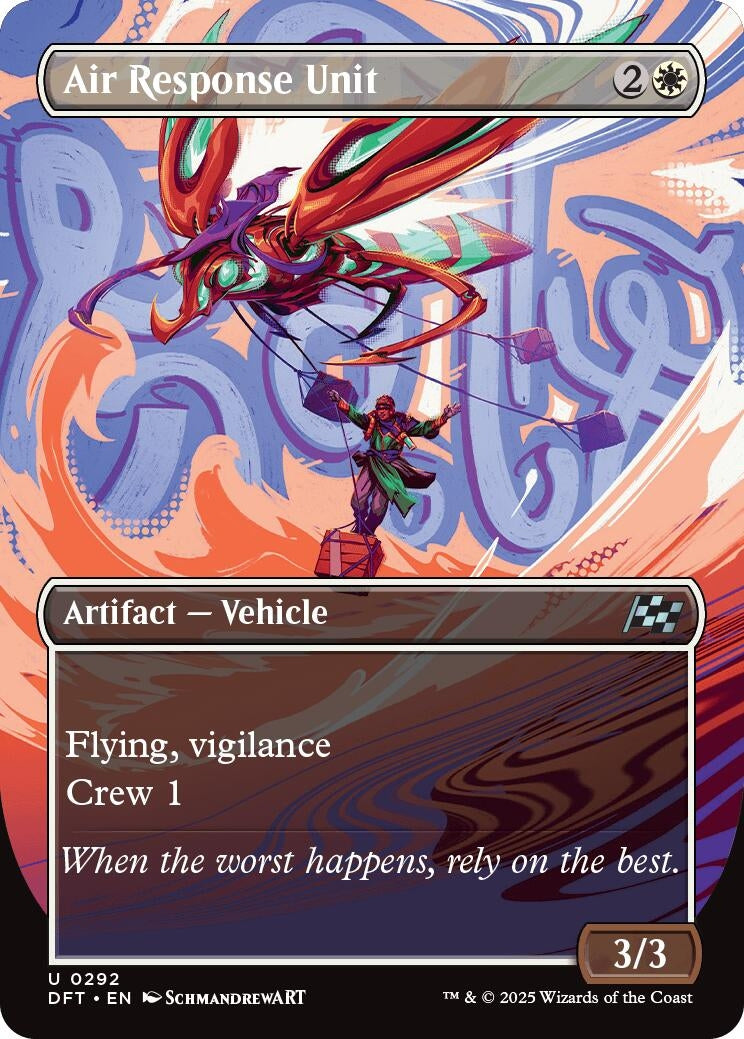 Image for Air Response Unit (Borderless) (292) (DFT) - Magic: The Gathering