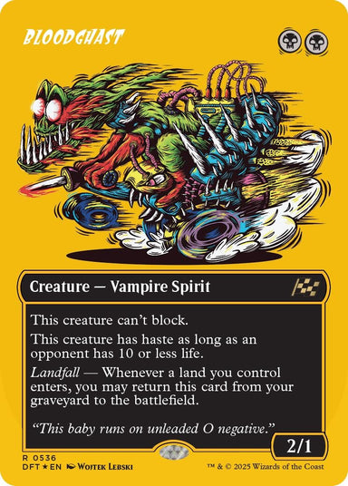 Image for Bloodghast (Borderless) (First-Place Foil) (536) (DFT) - Magic: The Gathering