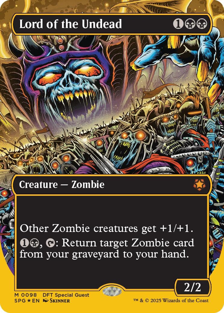 Image for Lord of the Undead (Borderless) (First-Place Foil) (98) (Special Guests) - Magic: The Gathering