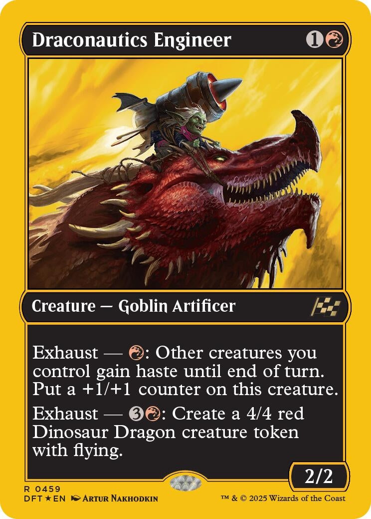 Image for Draconautics Engineer (First-Place Foil) (459) (DFT) - Magic: The Gathering