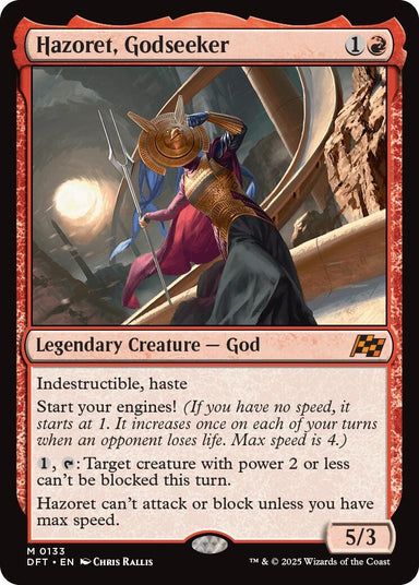 Image for Hazoret, Godseeker (133) (DFT) - Magic: The Gathering