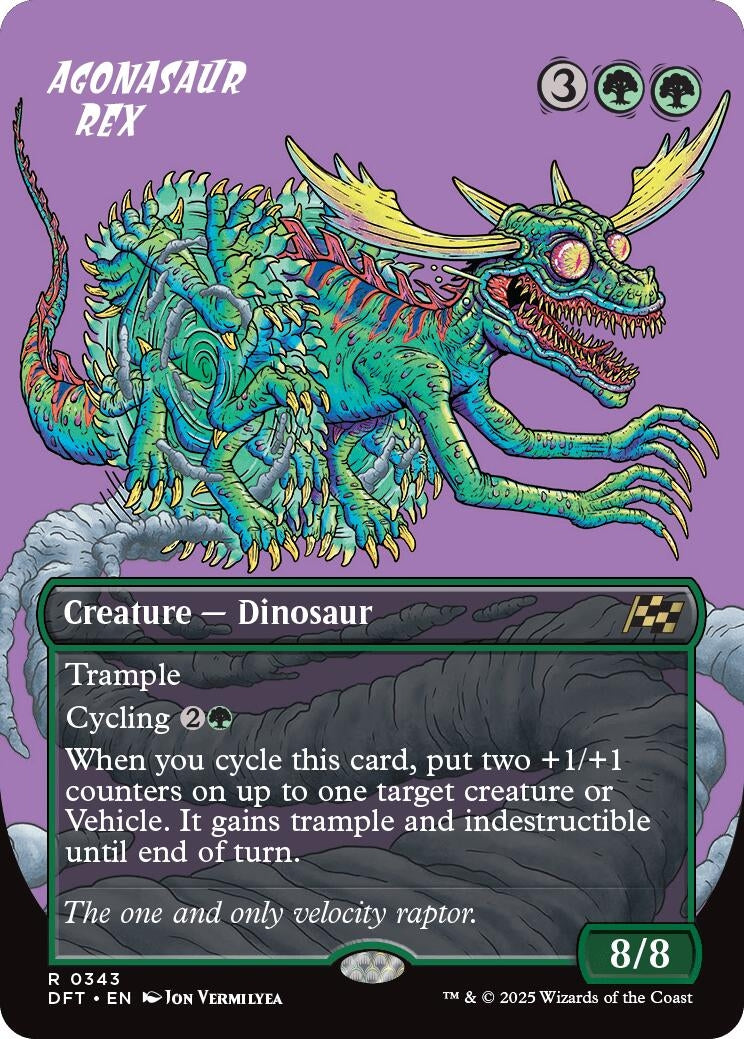 Image for Agonasaur Rex (Borderless) (343) (DFT) - Magic: The Gathering