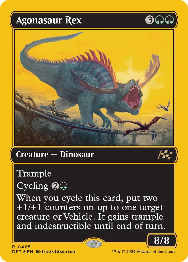 Image for Agonasaur Rex (First-Place Foil) (465) (DFT) - Magic: The Gathering