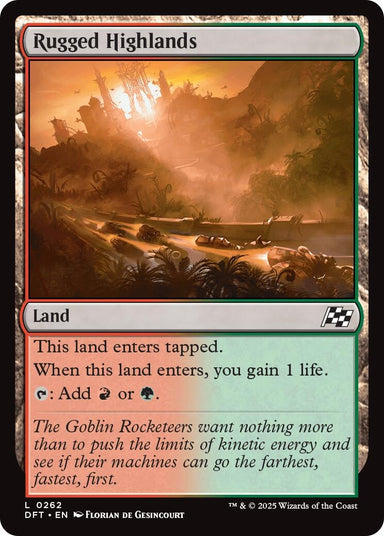 Image for Rugged Highlands (262) (DFT) - Magic: The Gathering