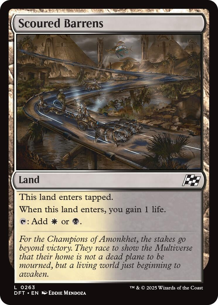 Image for Scoured Barrens (263) (DFT) - Magic: The Gathering