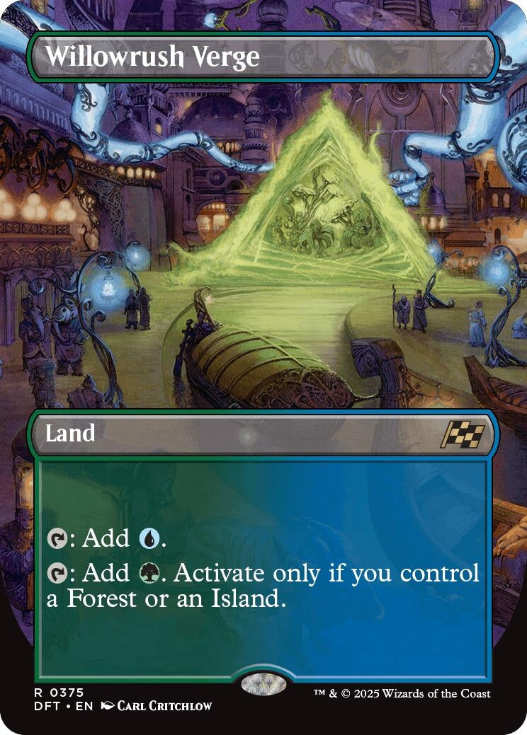 Image for Willowrush Verge (Borderless) (375) (DFT) - Magic: The Gathering