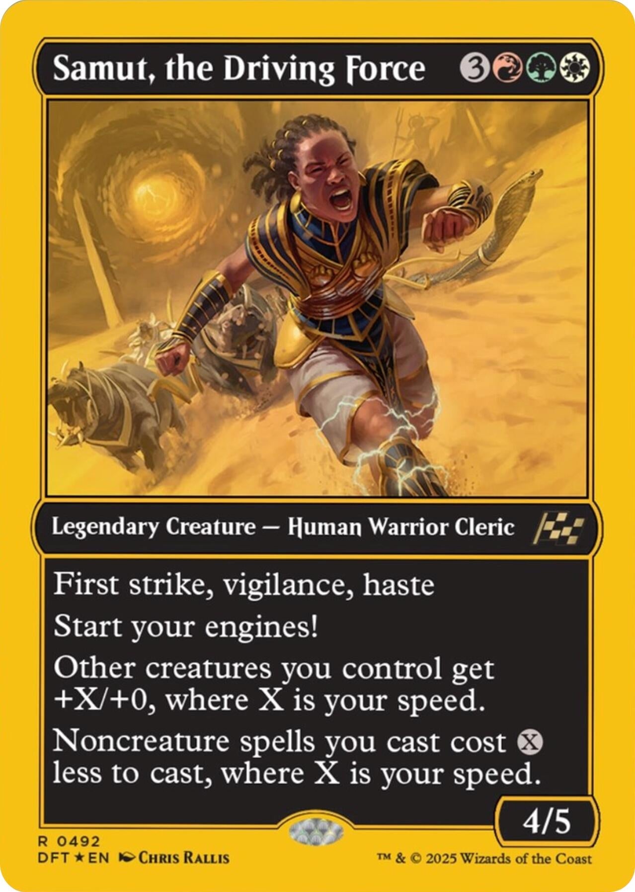 Image for Samut, the Driving Force (First-Place Foil) (492) (DFT) - Magic: The Gathering
