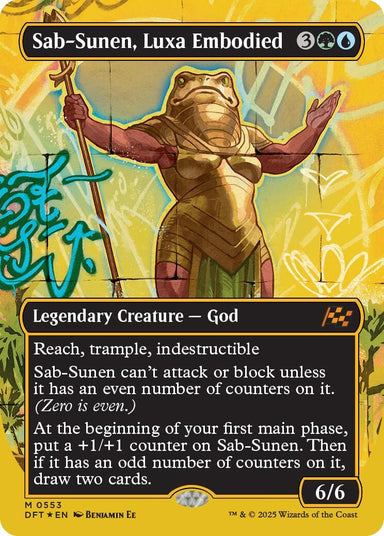 Image for Sab-Sunen, Luxa Embodied (Borderless) (First-Place Foil) (553) (DFT) - Magic: The Gathering