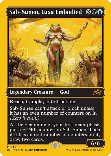Image for Sab-Sunen, Luxa Embodied (First-Place Foil) (491) (DFT) - Magic: The Gathering