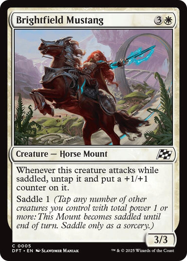 Image for Brightfield Mustang (5) (DFT) - Magic: The Gathering