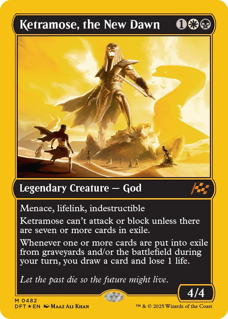 Image for Ketramose, the New Dawn (First-Place Foil) (482) (DFT) - Magic: The Gathering