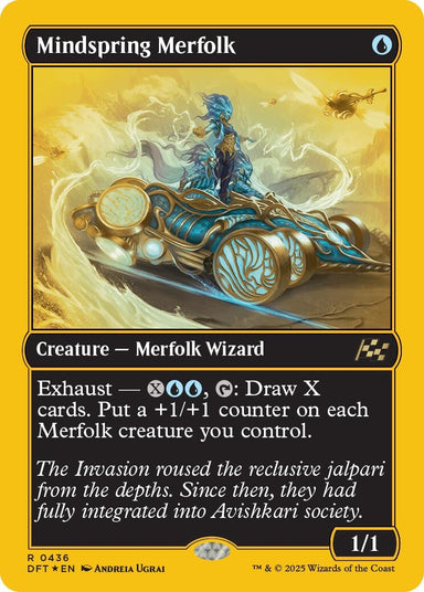 Image for Mindspring Merfolk (First-Place Foil) (436) (DFT) - Magic: The Gathering