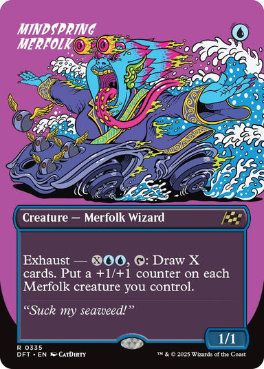 Image for Mindspring Merfolk (Borderless) (335) (DFT) - Magic: The Gathering