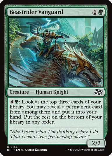 Image for Beastrider Vanguard (154) (DFT) - Magic: The Gathering
