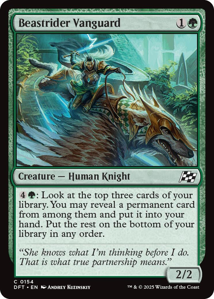 Image for Beastrider Vanguard (154) (DFT) - Magic: The Gathering
