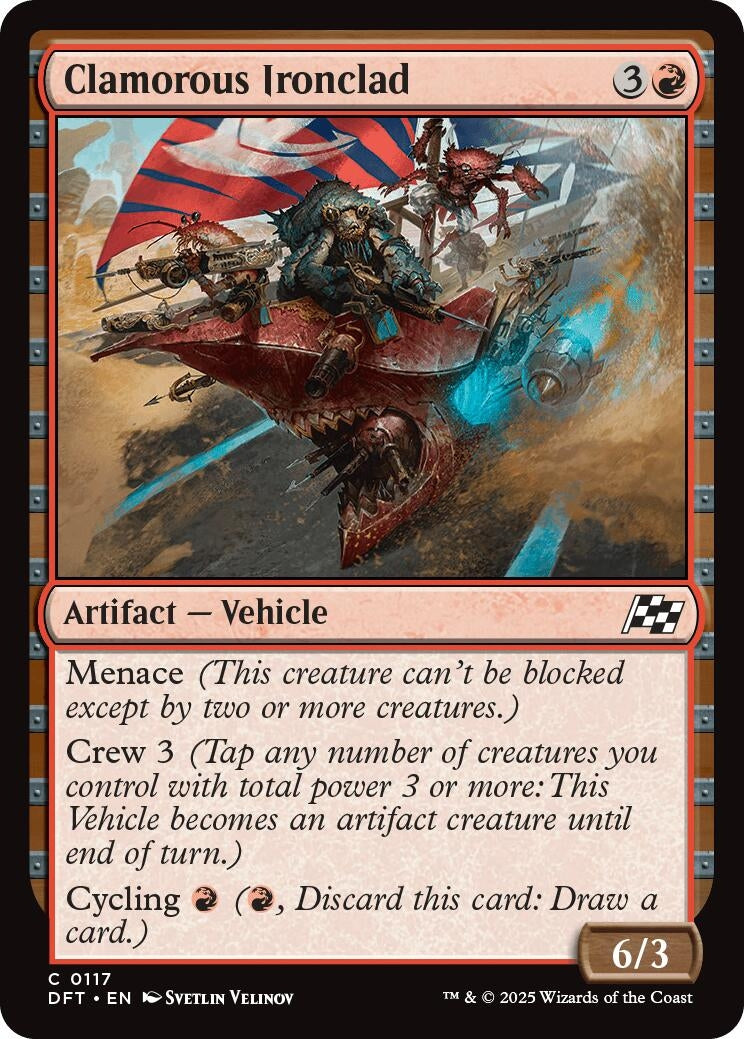 Image for Clamorous Ironclad (117) (DFT) - Magic: The Gathering