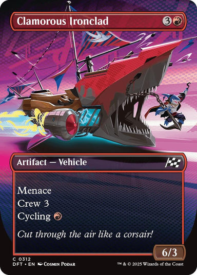 Image for Clamorous Ironclad (Borderless) (312) (DFT) - Magic: The Gathering