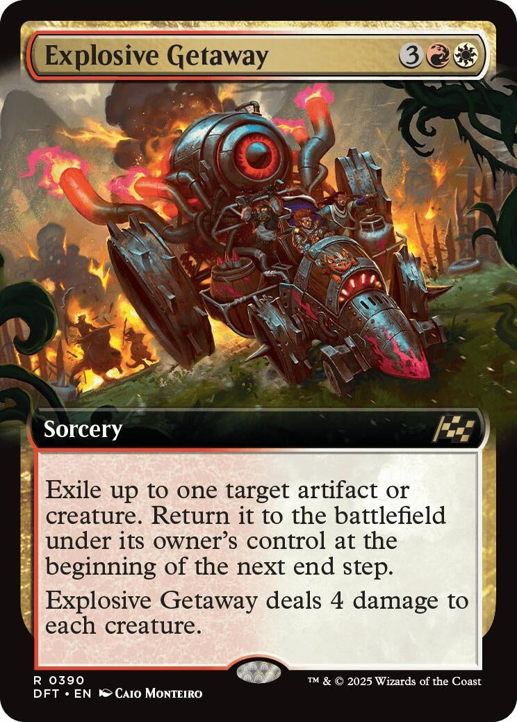 Image for Explosive Getaway (Extended Art) (390) (DFT) - Magic: The Gathering