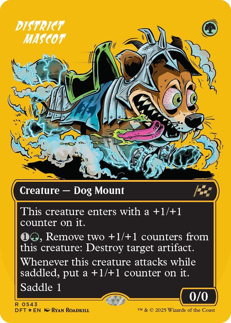 Image for District Mascot (Borderless) (First-Place Foil) (543) (DFT) - Magic: The Gathering