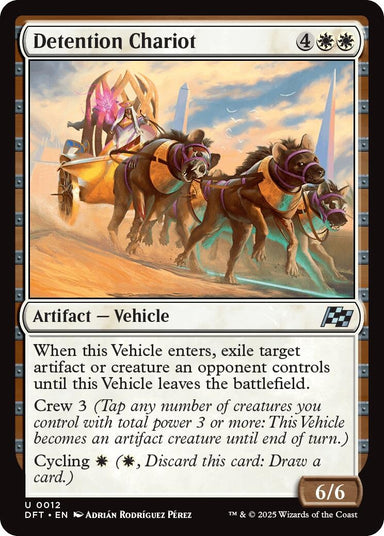 Image for Detention Chariot (12) (DFT) - Magic: The Gathering