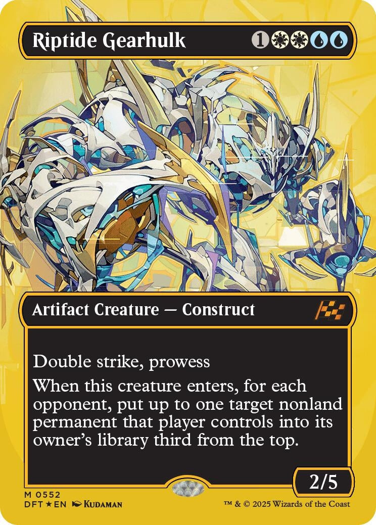 Image for Riptide Gearhulk (Borderless) (First-Place Foil) (552) (DFT) - Magic: The Gathering