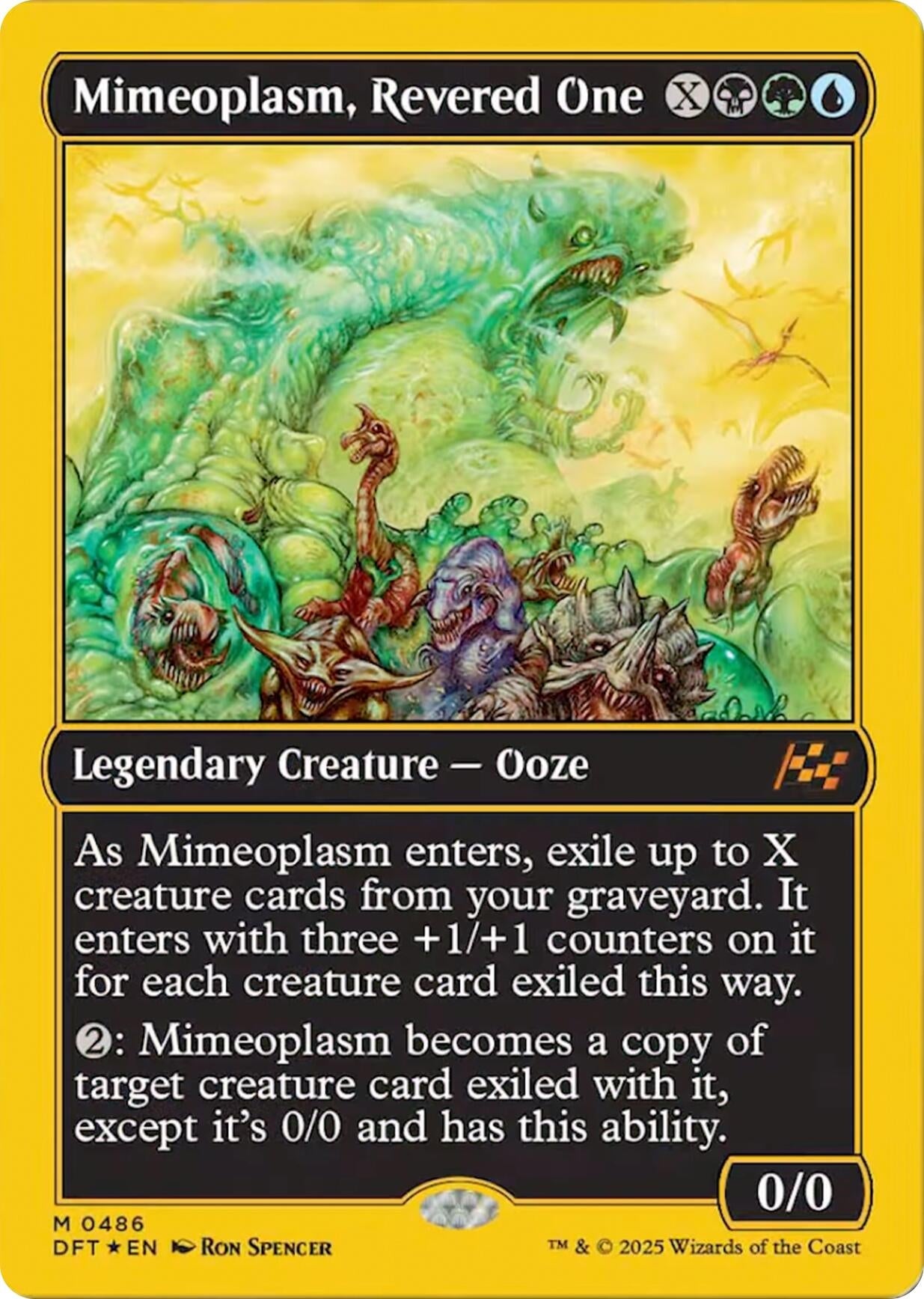 Image for Mimeoplasm, Revered One (First-Place Foil) (486) (DFT) - Magic: The Gathering