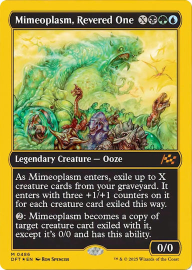 Image for Mimeoplasm, Revered One (First-Place Foil) (486) (DFT) - Magic: The Gathering