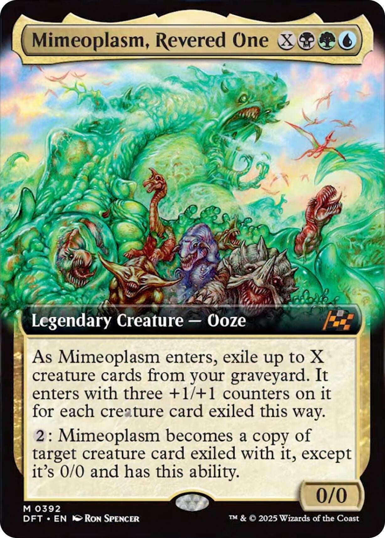 Image for Mimeoplasm, Revered One (Extended Art) (392) (DFT) - Magic: The Gathering