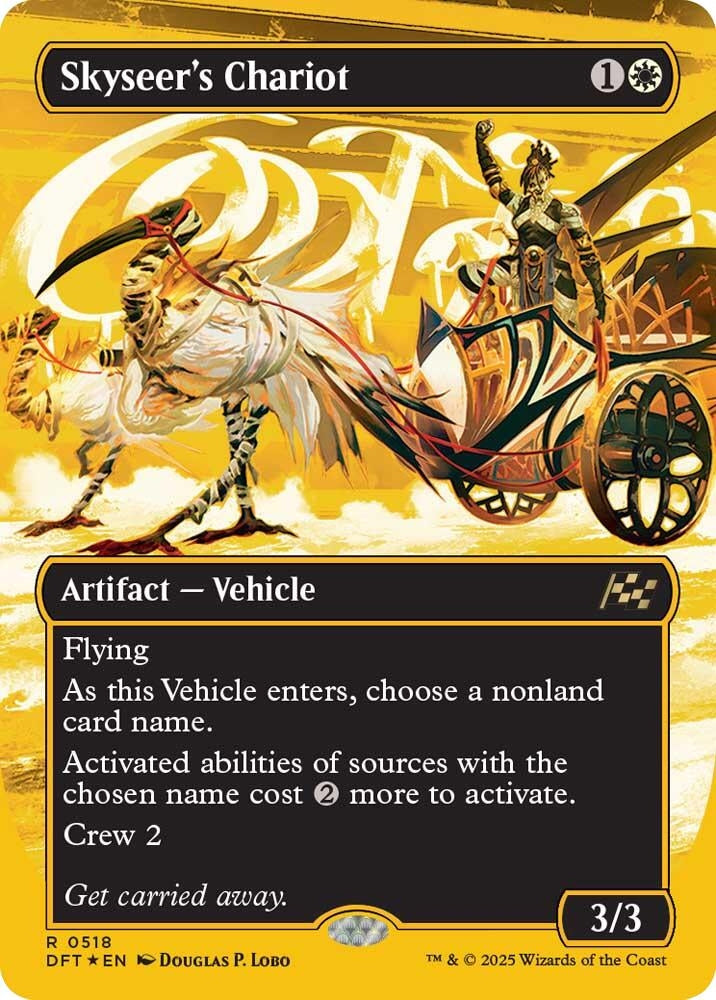 Image for Skyseer's Chariot (Borderless) (First-Place Foil) (518) (DFT) - Magic: The Gathering