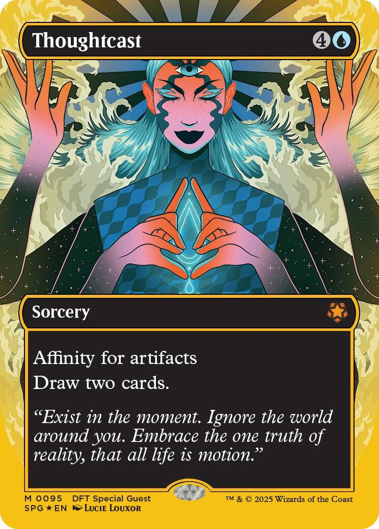 Image for Thoughtcast (Borderless) (First-Place Foil) (95) (Special Guests) - Magic: The Gathering