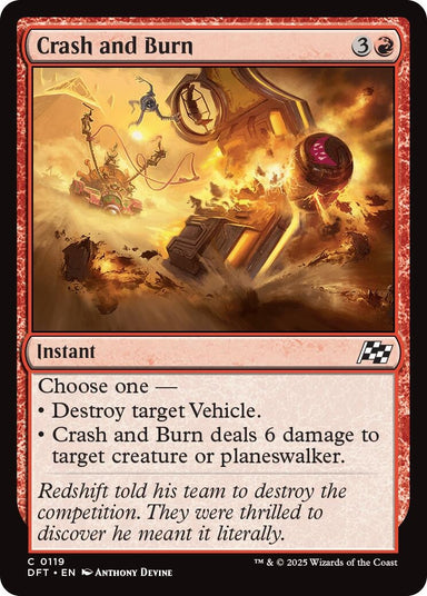 Image for Crash and Burn (119) (DFT) - Magic: The Gathering