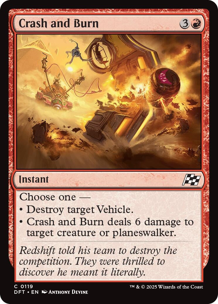 Image for Crash and Burn (119) (DFT) - Magic: The Gathering