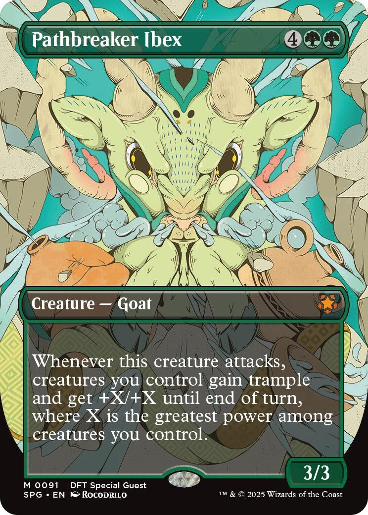 Image for Pathbreaker Ibex (Borderless) (91) (Special Guests) - Magic: The Gathering