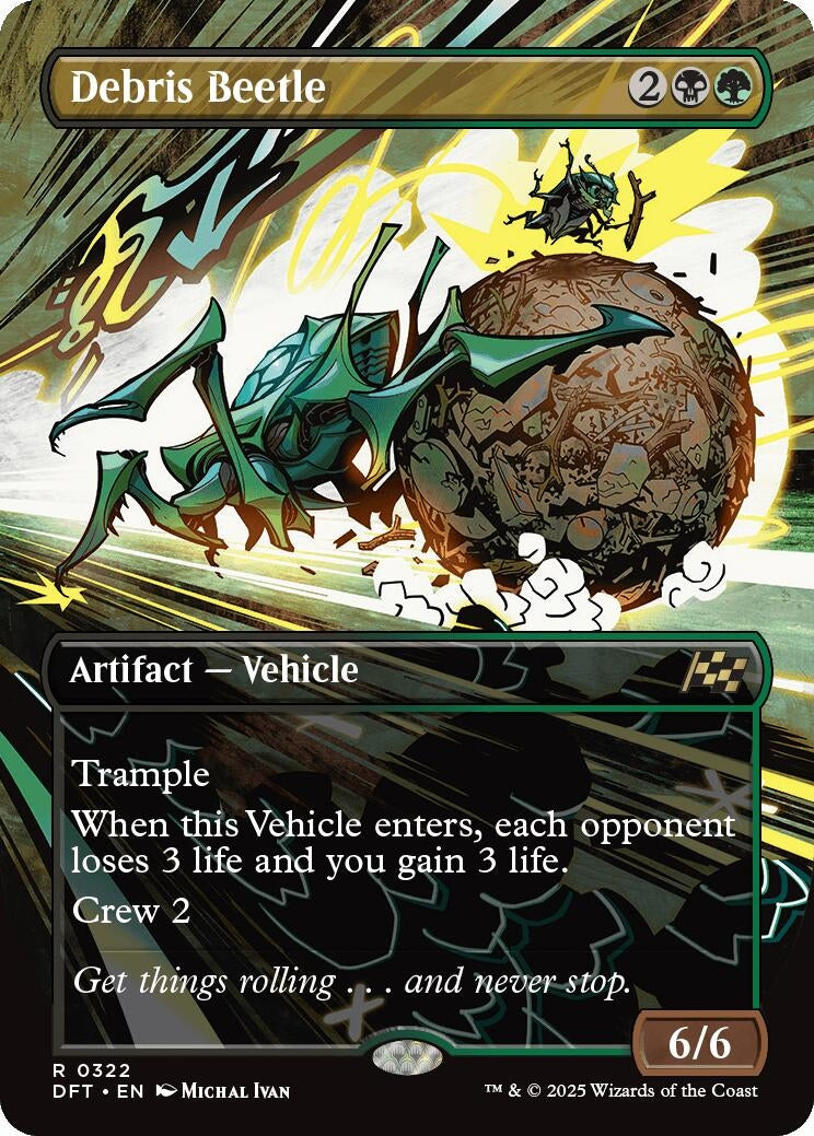 Image for Debris Beetle (Borderless) (322) (DFT) - Magic: The Gathering