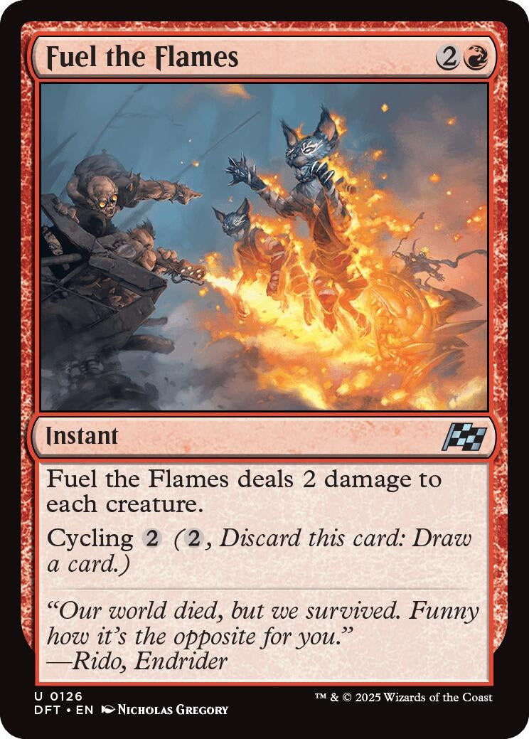 Image for Fuel the Flames (126) (DFT) - Magic: The Gathering