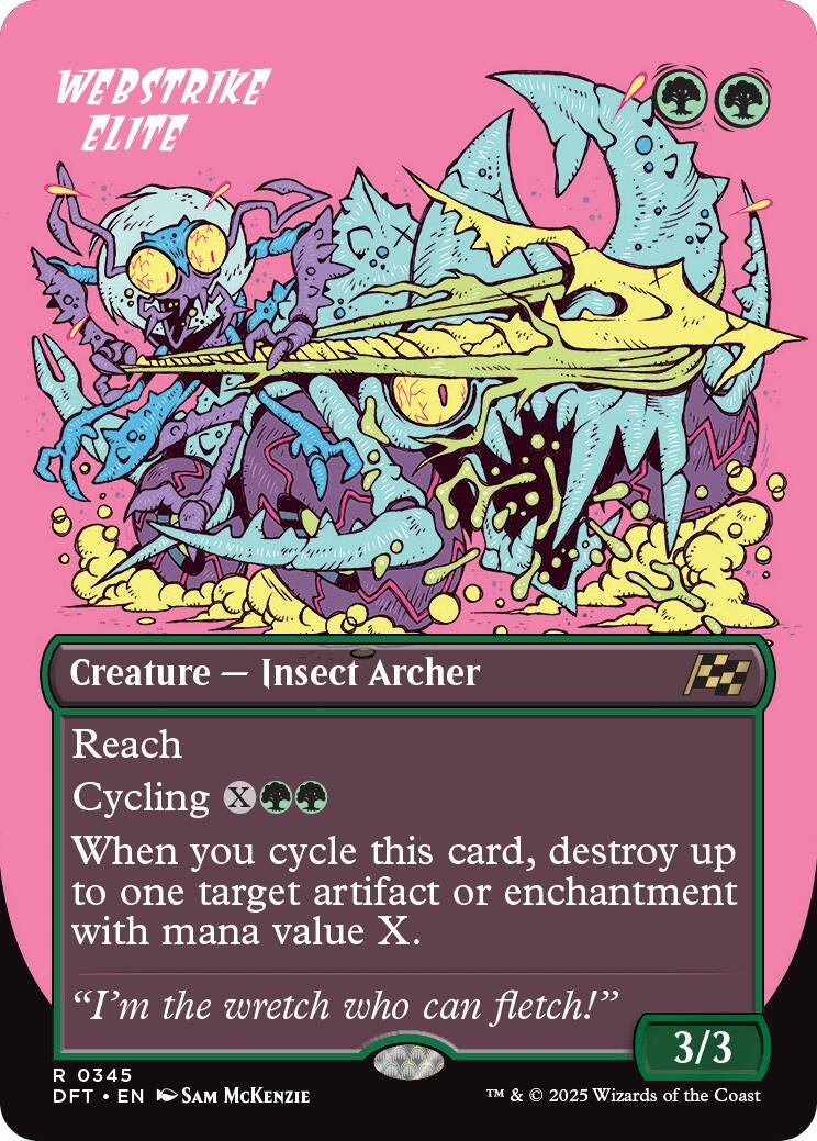Image for Webstrike Elite (Borderless) (345) (DFT) - Magic: The Gathering
