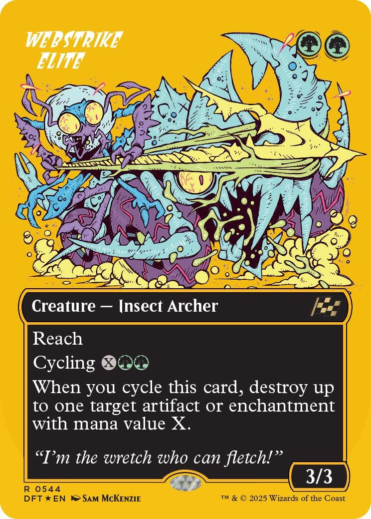 Image for Webstrike Elite (Borderless) (First-Place Foil) (544) (DFT) - Magic: The Gathering