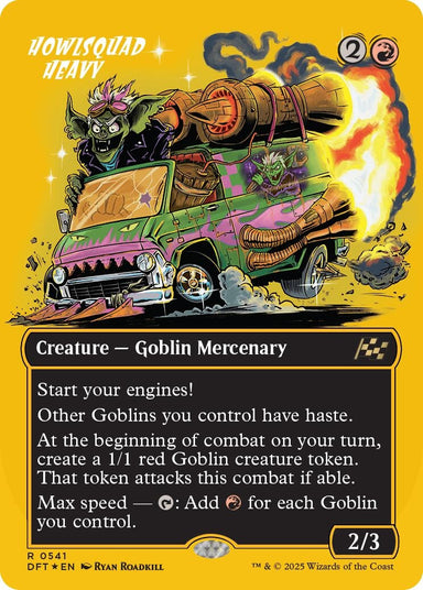 Image for Howlsquad Heavy (Borderless) (First-Place Foil) (541) (DFT) - Magic: The Gathering