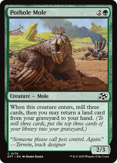 Image for Pothole Mole (176) (DFT) - Magic: The Gathering