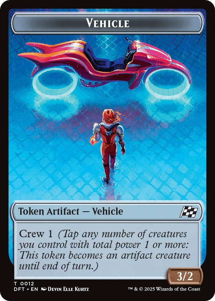Image for Vehicle // Pilot Double-Sided Token (12 // 1) (DFT) - Magic: The Gathering