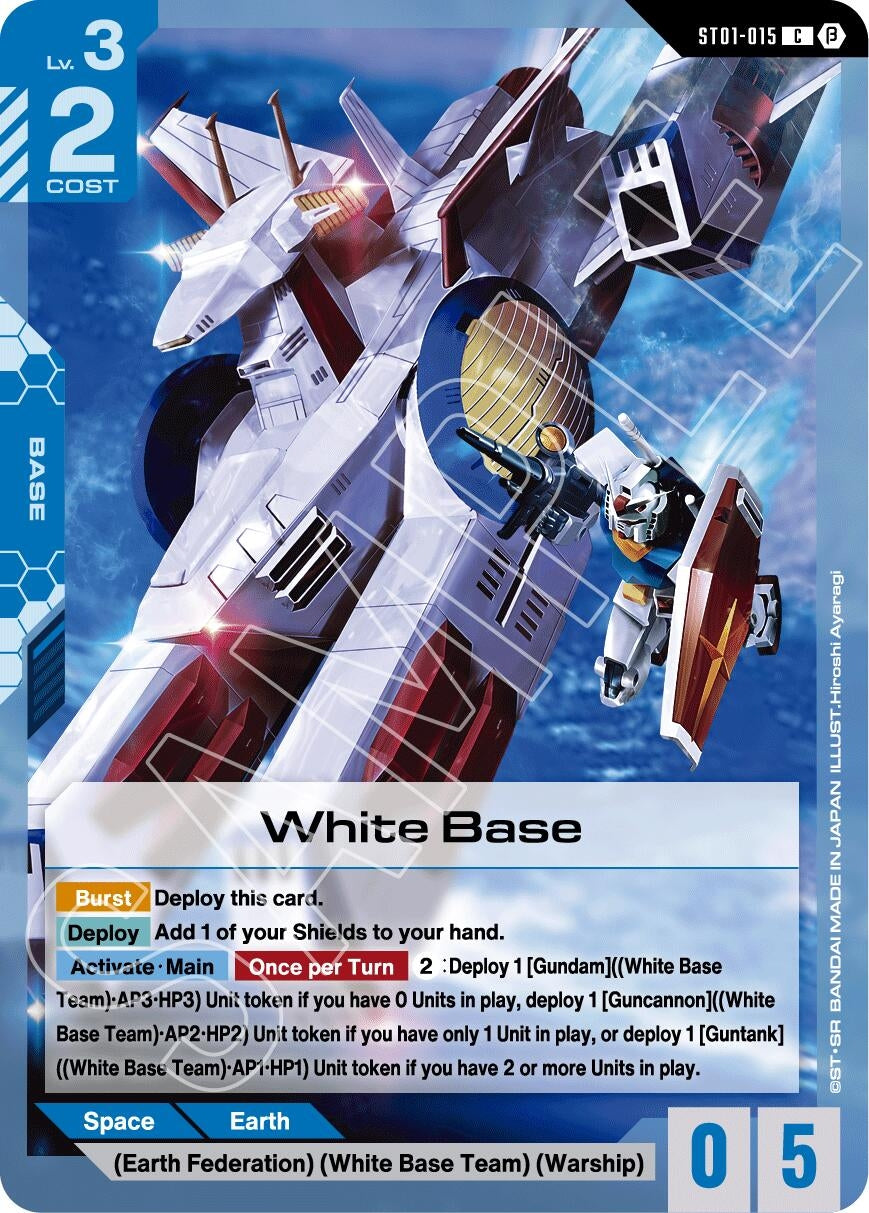 Image for White Base (ST01-015) (Edition Beta) (GD01_b) - Gundam Card Game