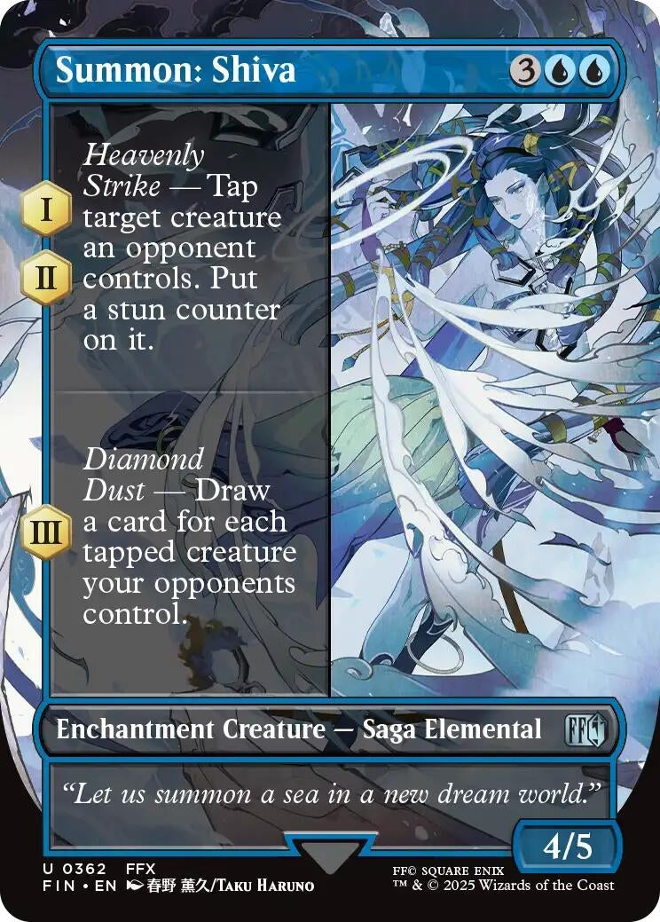 Image for Summon: Shiva (Borderless) (362) (FIN) - Magic: The Gathering